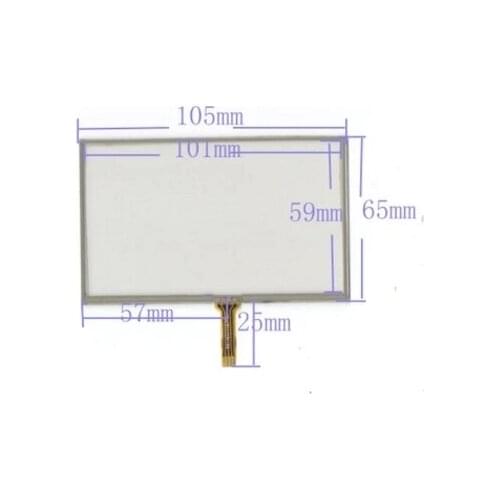 4.3 inch GPS vehicle-mounted navigation MP4 MP5 machine learning control in the resistive touchscreen 105 * 65