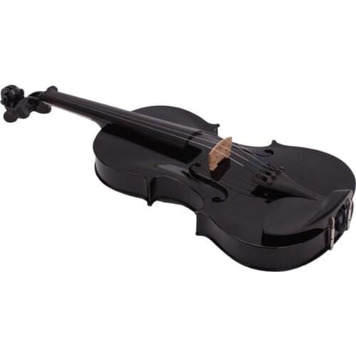 4/4 Full Size Acoustic Violin Fiddle Black with Case Bow Rosin