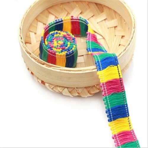 Polyester silk color 4 color tassel lace handmade diy row lace accessories clothing accessories