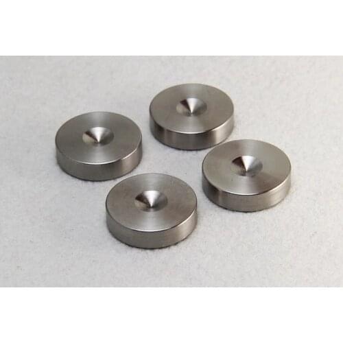 4 Pair Stainless steel shock spikes bookshelf speaker box decoder shock pre-amp tube amp machine feet Amp cone speaker pad