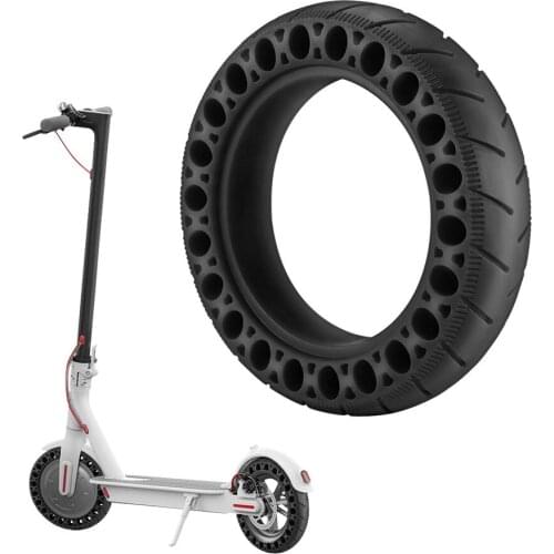 9.5 Inch Honeycomb Solid Tire Black Explosion-Proof Hollow TPE Tyre for 8.5 Inch to 10 Inch Xiaomi Electric Scooters Refitting