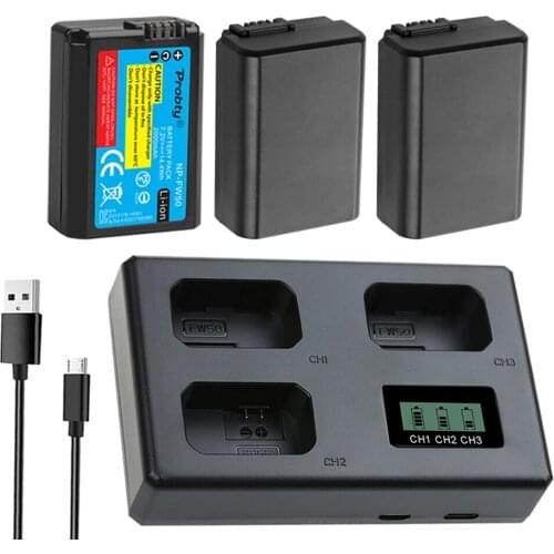 NP-FW50 NP FW50 2000mAh Battery For Sony Alpha a6500 a6300 a6000 a5000 a3000 NEX-3 A7 A7II A7RII A7SII A7S A7S2 A7R A7R