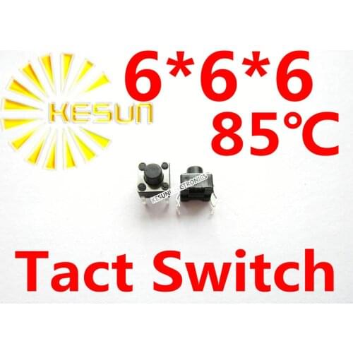 FREE SHIPPING 100PCS DIP 6X6X6 Tactile Tact Push Button Micro Switch Momentary