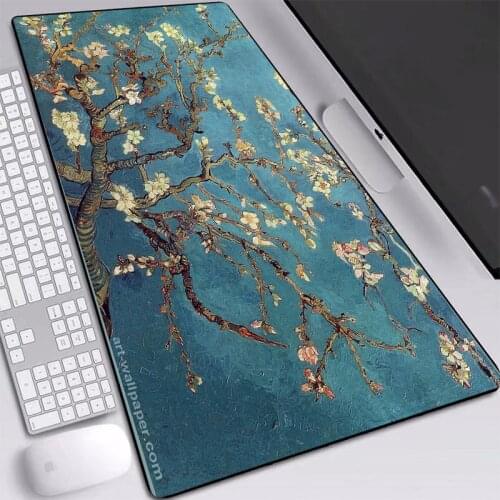 Large Mouse Pad Comfortable Nature Rubber Classic Blossoms Pattern Computer Desk Mat Cover Your Hand Softy for Gamer