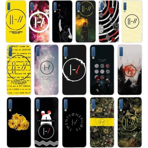 40 HyrCase Twenty One Pilots 21 Pilots Soft Silicone Tpu Cover phone Case for Samsung Galaxy A6 Plus 2018 A7 2018 A9 star Lite