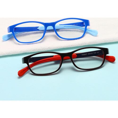 Logorela New Baby Anti-blue Light Silicone Glasses Brand Children Soft Frame Goggle Plain Glasses Kids Eye Fame Eywear 8827