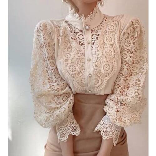 FLOERSA Lace Blouses