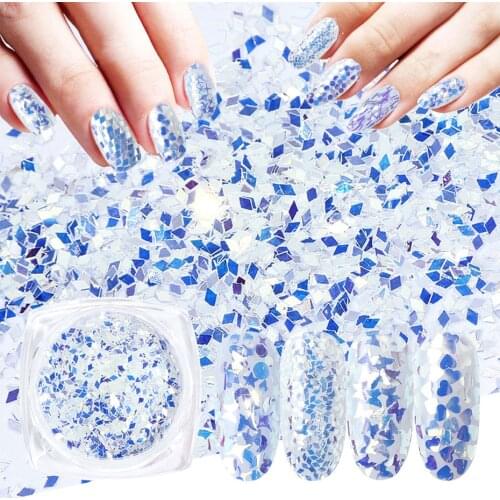 Hot butterfly nail nail sequins ins net red popular mirror reflective nail thin laser patch