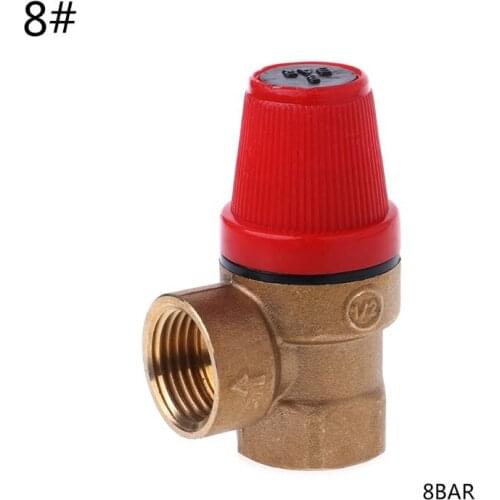 Brass Safety Valve Drain Relief Swithch For Solar Water Heater Double Inner Wire