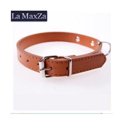 2021 Hot Pet Collars PU Leather Solid Dog Fashion Bright Metal Cat Chihuahua Use Cute Adjustable Pets Supplier Dog Accessories