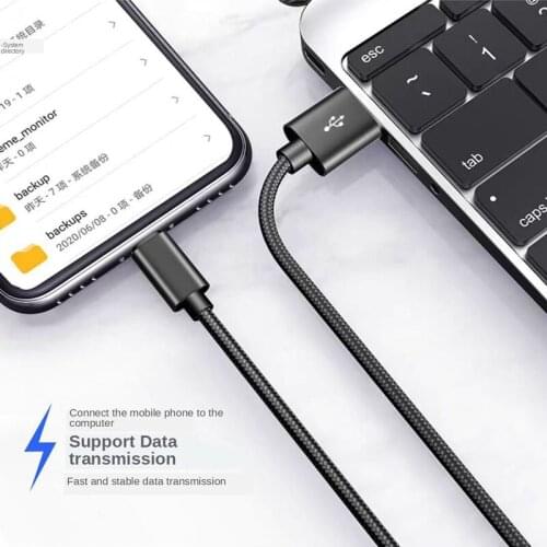 Micro USB Cable 2A Fast Charging Nylon USB Sync Data Mobile Phone Adapter Charger Cable For Samsung iPhone Huawei Android Cables