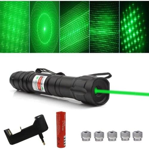 High-power green laser equipment 5MW 532nm green dot adjustable focal length laser sight powerful tactical laser pointer