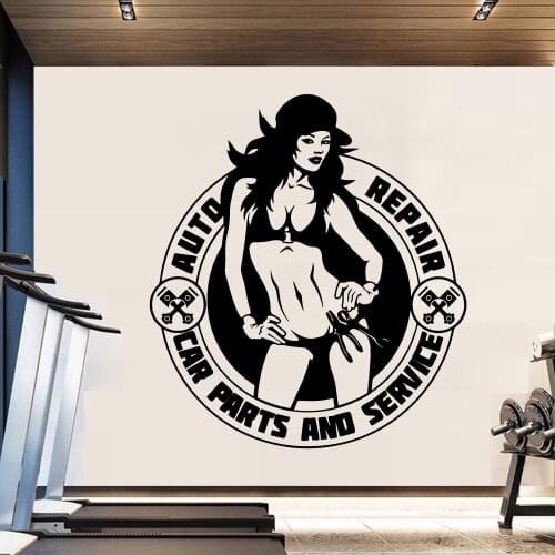 Cartoon Automobile Repair Wall Stickers Self Adhesive Art Wallpaper For Kids Rooms Home Party Decor Wallpaper