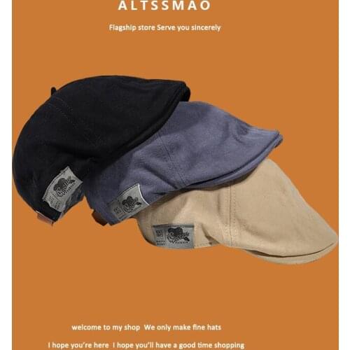 2021 New Wearing Style Men Hats Berets British Western Style Ivy Cap Classic Woman Vintage Cotton And Linen Beret Sun hat New