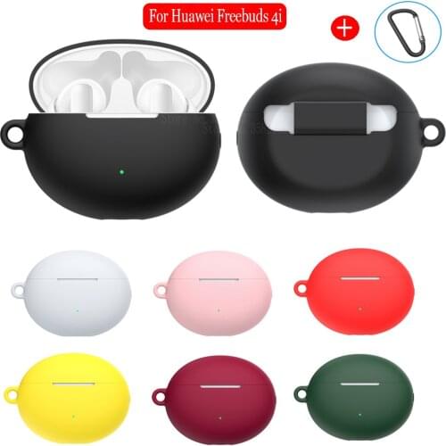 Soft Silicone Protective Cover For Huawei Freebuds 4i 4 i i4 Wireless Bluetooth Earphone Case Sport Waterproof Headset Shell