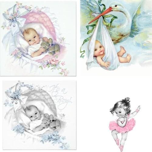5d diy Diamond Painting Cross Stitch kits Diamond Embroidery full square Diamond mosaic Rhinestone lovely baby Home Decor