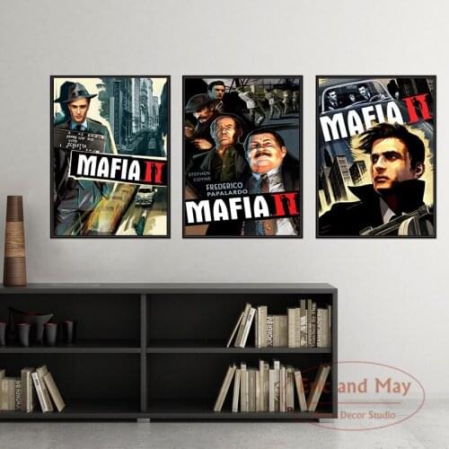 Mafia Game Classic Posters And Prints Canvas Painting Wall Art Picture Abstract Decorative Home Decor Cuadros