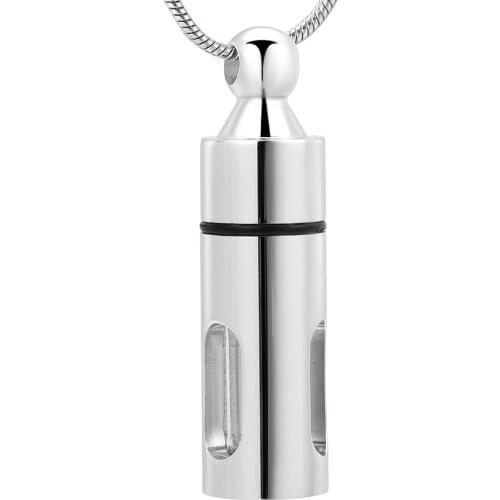 New Fashion Storage Bottle Perfume Bottles Necklace Glass Cylinder Tube Ashes Urn Lover Cremation Keepsake Jewelry