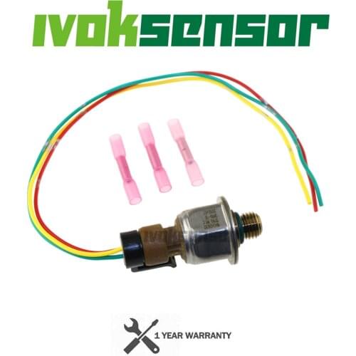 Original Injection Control Pressure ICP Sensor 1845428C92 3PP6-12 For Ford 6.0L Powerstroke 04-07 W/ Pigtail Connector Plug Kit