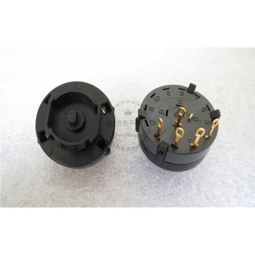 Original new 100% rotary power switch 1 knife 12gear and turn the band switch 0.4VA 20VAC/DC continuously