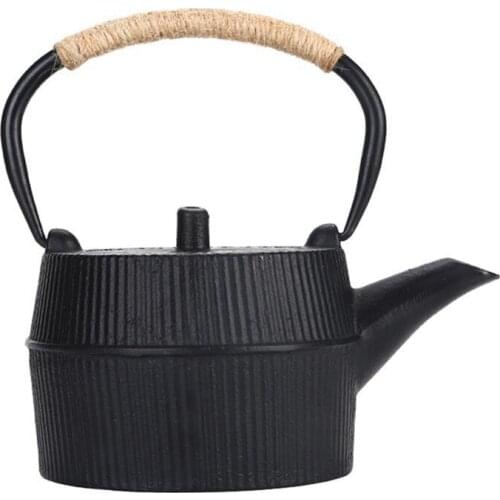 Outdoor Camping Water Pots Iron Tea Potr Cast Iron Teapot Boiling Water Tea Kettle Oolong Tea Teaware Gift
