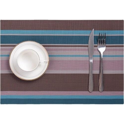Nordic Anti Scalding Waterproof PVC Heat Insulation Western Food Mat For Bowl Plate Cup Table Pad
