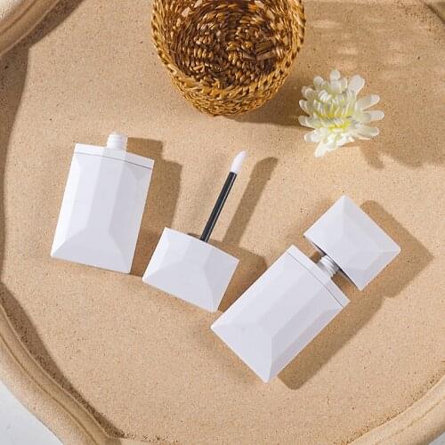 4ml White Lipstick Bottle Lip Gloss Tubes Lip Glaze Bottle Wand Tube Women Girls Beauty Makeup Tool DIY Sample Vials