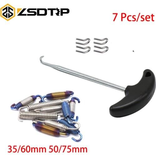 ZSDTRP Motorcycle Spring Hooks For Ak AR SC Exhaust Muffler Pipe Spring Hook Puller Tool Motorbike