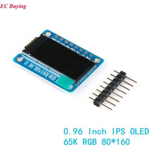 0.96 Inch IPS Display OLED Module for Arduino 80*160 65K Colorful RGB TFT LCD Board ST7735 ST7735 DIY
