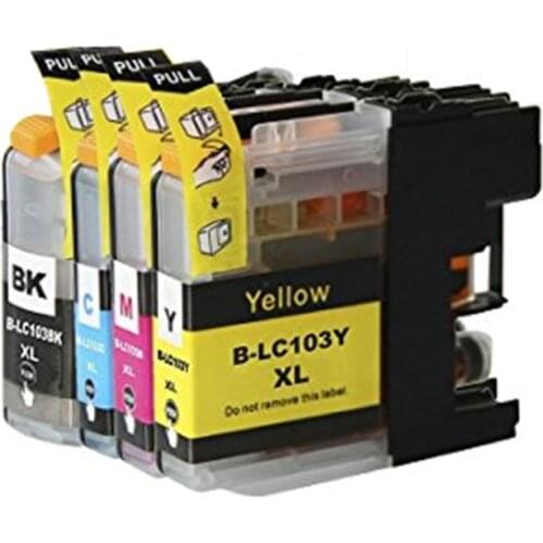 1set LC101XL 103 xl compatible ink Cartridge For Brother DCP-J152W MFC-J245 MFC-J285DW MFC-J450DW MFC-J470DW MFC-J475DW printer
