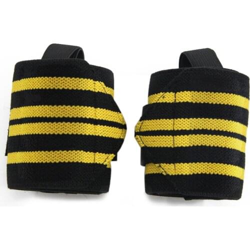 1 Pair Adjustable Weight Lifting Wrist Straps Bracers Gym Fitness Sports Wrist Support Wraps Belt