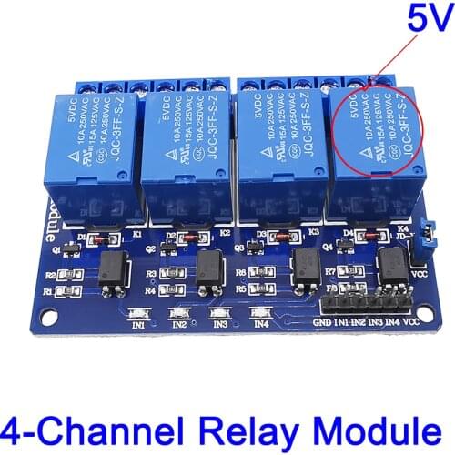 1Pcs 4 Channel Relay Module 5V 4-channel Relay Control Board Home Smart Switch With Optocoupler Output Relay Module for Arduino