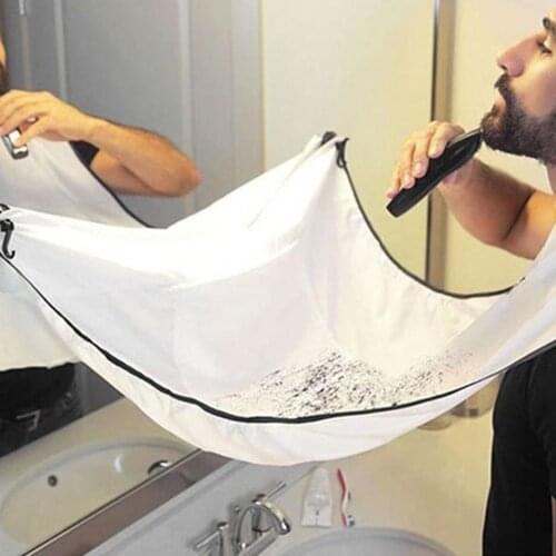 1pc Bathroom Shaving Protection Cloth Scraping Beard Scarf Cleaning Beard Protection Cloth With Suckers Beard Cleaning Set