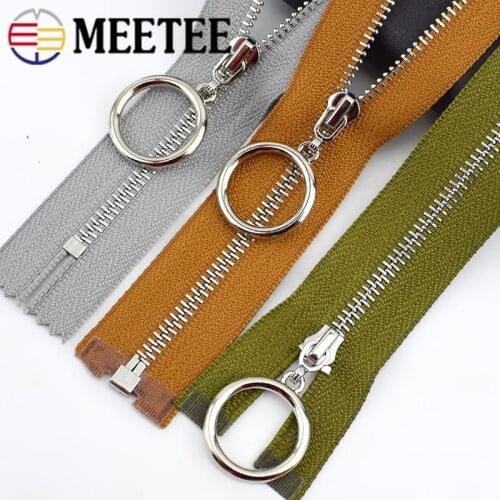 2pcs 15/18/20/25/30cm Close-End 40-70cm Open-End 3# Metal Zippers for Sewing Garment DIY Textile Decoration Zip Accessories