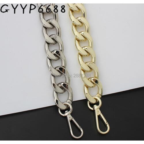 27mm aluminum chain Light weight design super fire mini coin purse thick chain strap crossbody underarm bag accessories