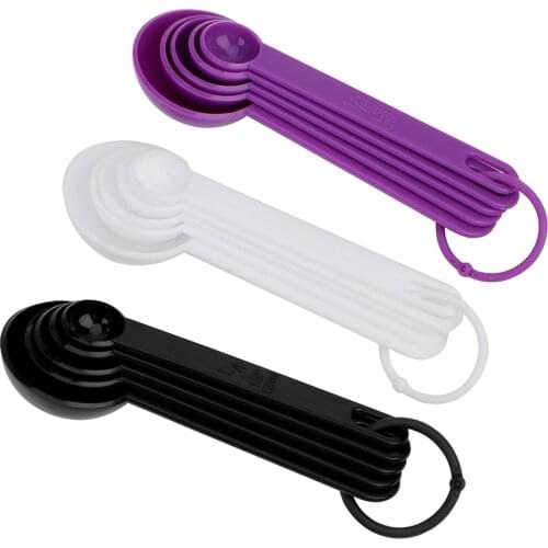 5pcs/Set Plastic For Baking Coffee Tea Measuring Spoon Measure Tool Baking Tool Kichen Accessories