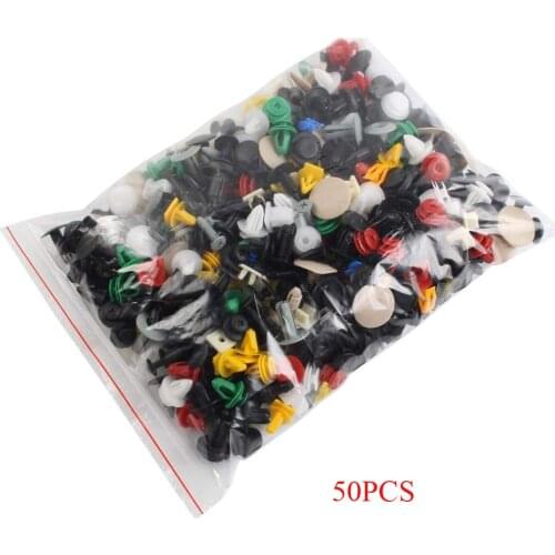 50pcs 100pcs 200pcs Universal Mixed Car Fastener Bumper Door Panel Fender Liner Clips Retainer