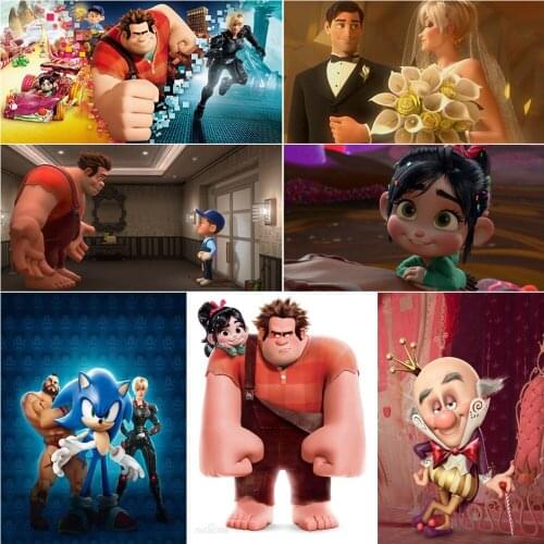 5D DIY Diamond Painting Disney Princess Destruction King Cross Stitch Kit Inlaid Diamond embroidery Mosaic Home Decoration