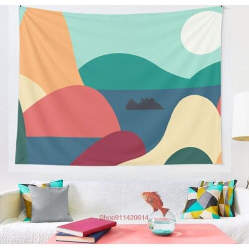 Avatar Gaang Simple Shapes tapestry Wall Hanging Hand Hippie Moon Wolf Witchcraft Decoration Decor Tapestry Wall Blanket