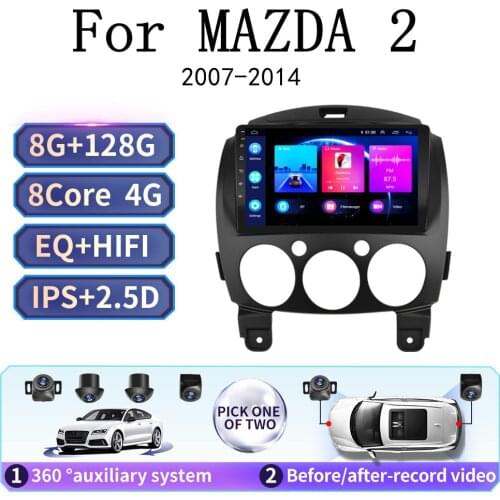 Android 10 Car Radio multimedia player For MAZDA 2 2007 2008 2009 2010 20112012 2013 car gps radio navigation video player 2 din