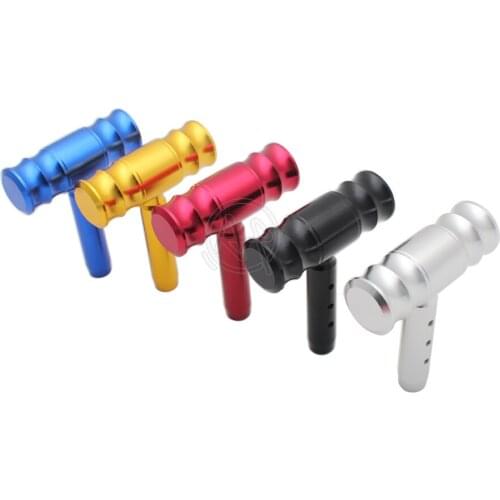 Car Truck Aluminum Gear Knob Handle Gear Shift Knob Manual Shifter Shift Lever Knob Handbrake Cover Universal Fit