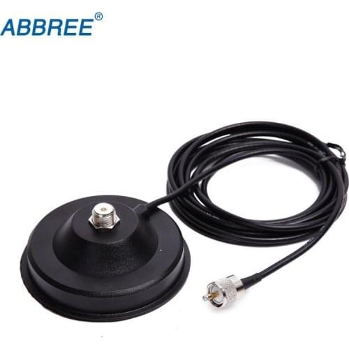 Big Magnetic Mount Base 12CM with 5M Extension Coaxial Cable for Baofeng TYT QYT KT-7900D Baojie BJ-218 Mobile Radio Antenna