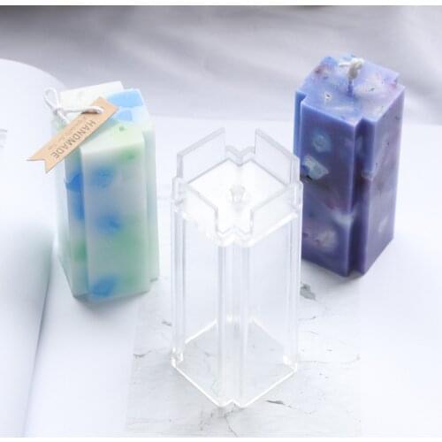 Cross Acrylic Candle Mold Supplies DIY Aromatherapy Corss Like Plastic Mold Scented Candle Mold Handmade Tools