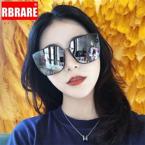 RBRARE 2021 Square Big Frame Sunglasses Women Candy Colors Gradient Glasses For Women Classic Wild Mirror Small Fac Unisex