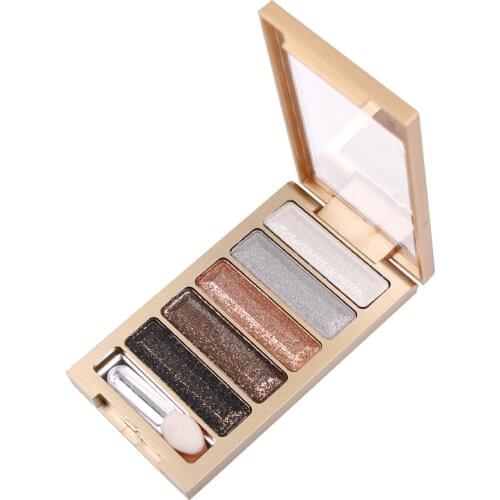 Fashion eyeshadow palette 5 colors matte eyeshadow palette glitter eye shadow makeup nude makeup set Cosmetics