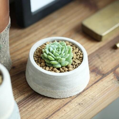 Desktop Flowerpots Simple Style White Medium Mini Ceramic Flower Pots 8 Colors Wholesale Price Planter Boxes Glazed