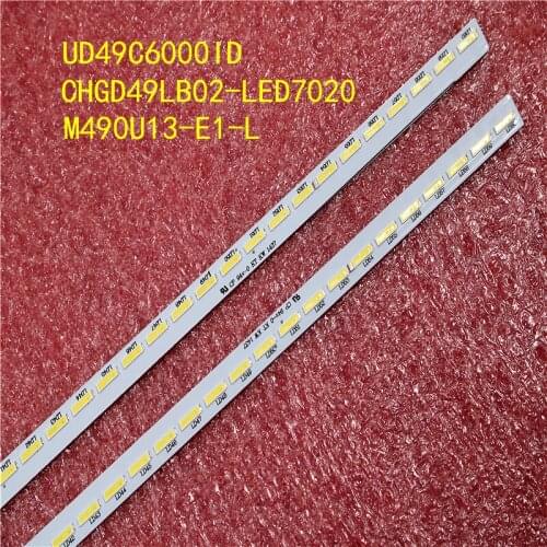 100%new FORchanghong 49 "TV backlight bar is suitable for UD49C6000ID screen: m490u13-e1-l60 lamp 536MM long 9-pin socket