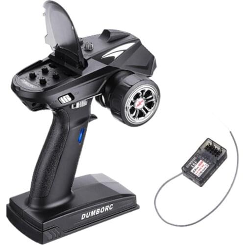 DUMBORC X6 2.4G 6CH RC Radio Transmitter with X6F Receiver for RC Car Vehicles Boat Tank Models Without Gryo
