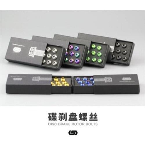 S-PARTS M5X10MM Titanium Disc Screws Six Nail Formula Avid Hope SRAM