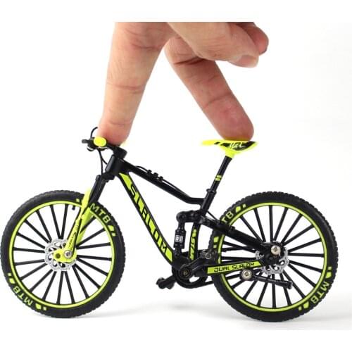 Alloy Bicycles Model Racing Bike Mountain Finger Bicycle Toy Mini Bicycle Vehicles Model Crafts For Home Muticolor Finger Bikes